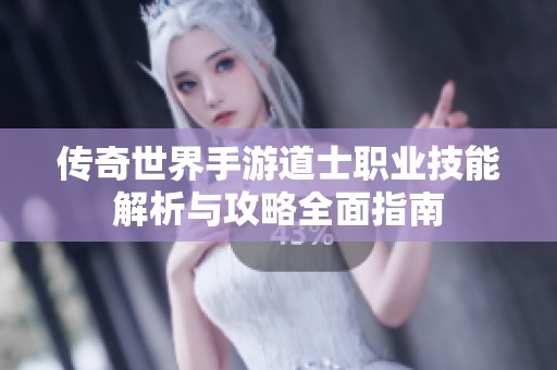 传奇世界手游道士职业技能解析与攻略全面指南