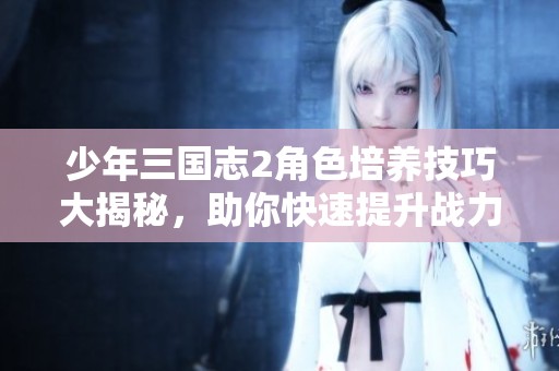 少年三国志2角色培养技巧大揭秘，助你快速提升战力