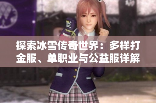 探索冰雪传奇世界：多样打金服、单职业与公益服详解