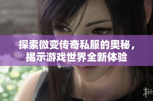 探索微变传奇私服的奥秘，揭示游戏世界全新体验