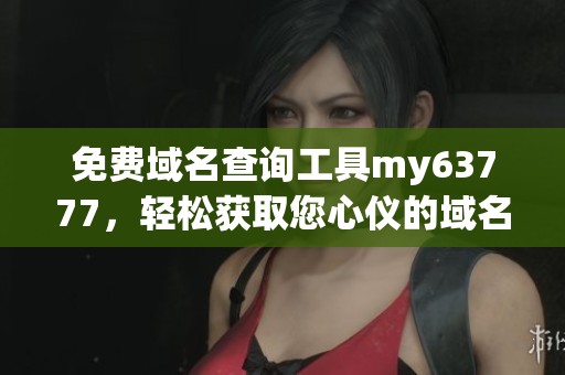 免费域名查询工具my63777，轻松获取您心仪的域名