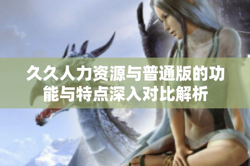 久久人力资源与普通版的功能与特点深入对比解析