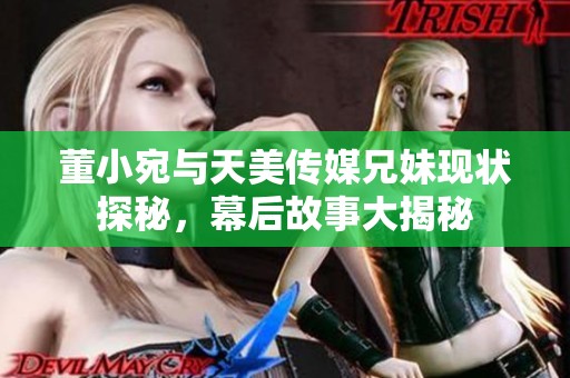 董小宛与天美传媒兄妹现状探秘，幕后故事大揭秘