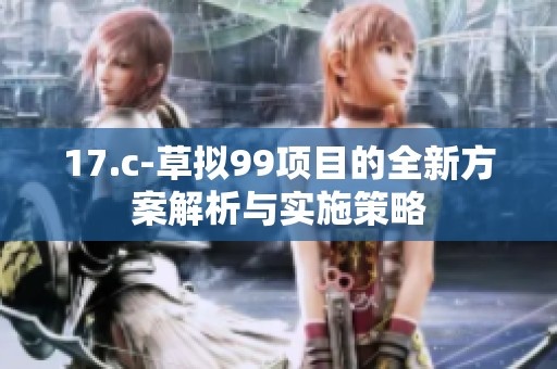17.c-草拟99项目的全新方案解析与实施策略