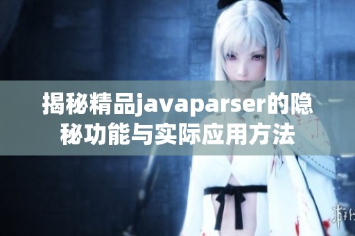 揭秘精品javaparser的隐秘功能与实际应用方法