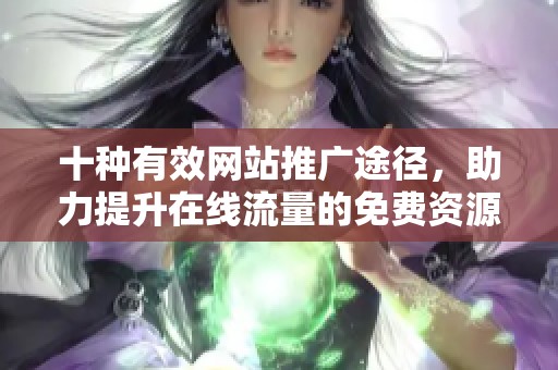 十种有效网站推广途径，助力提升在线流量的免费资源推荐