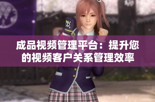 成品视频管理平台：提升您的视频客户关系管理效率