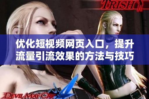 优化短视频网页入口，提升流量引流效果的方法与技巧