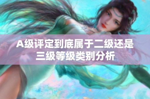 A级评定到底属于二级还是三级等级类别分析